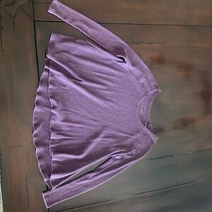 We The Free purple long sleeve rib knit shirt size M
